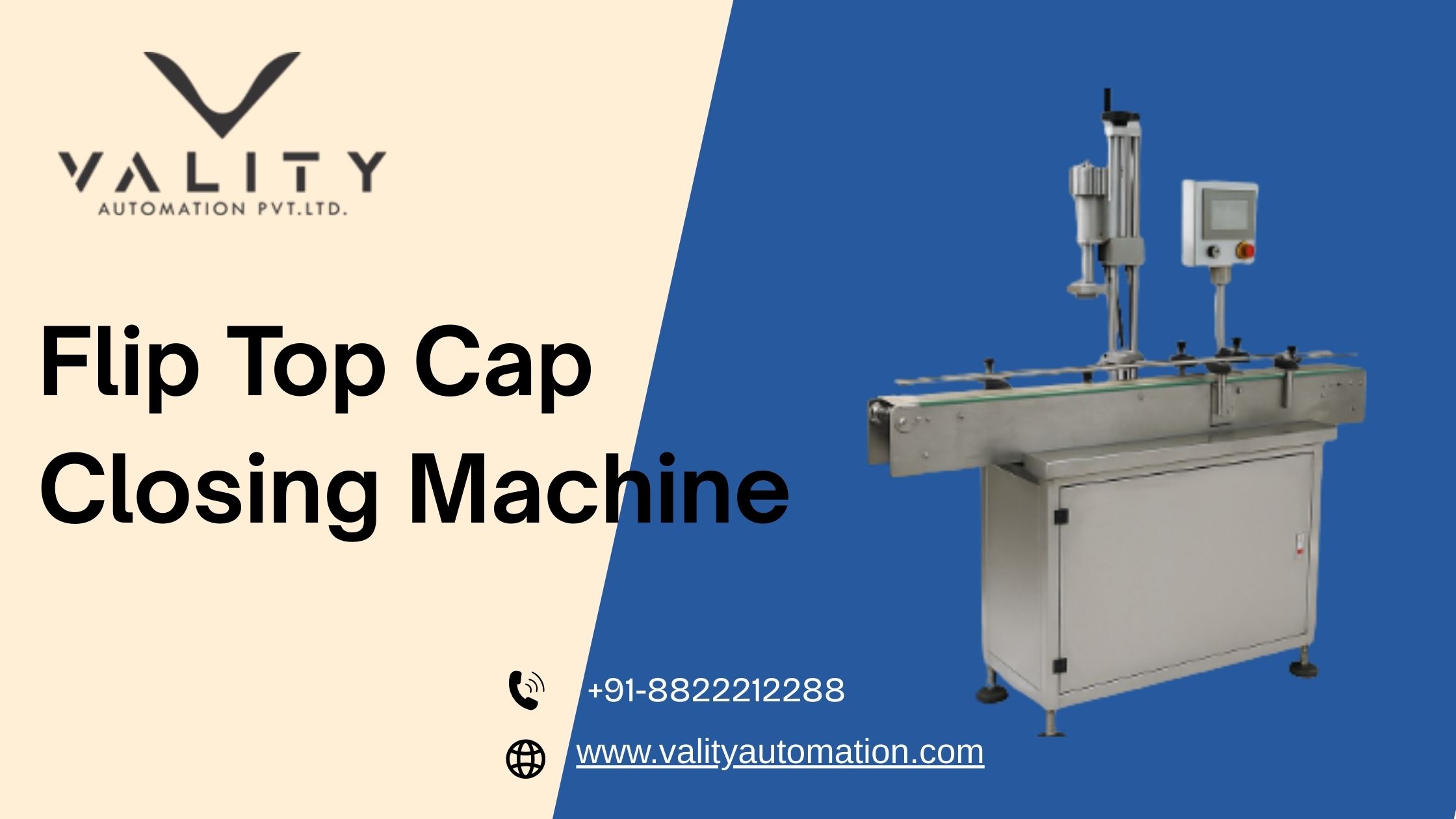 Flip Top Cap Closing Machine